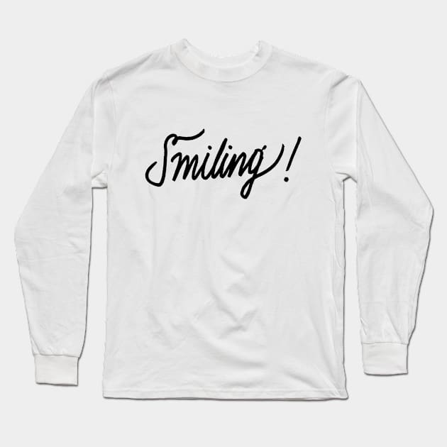 Smiling Long Sleeve T-Shirt by KLAUSS